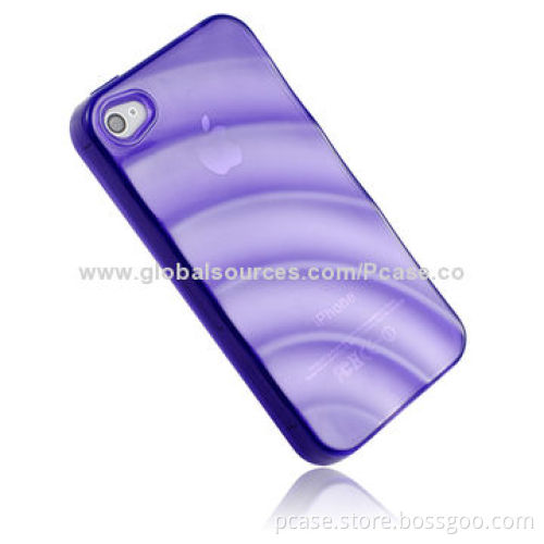Popular Water Ripples Type TPU Cases for iPhone 4S, Various Colors Available